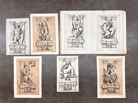 GIUSEPPE MARIA MITELLI (1634-1718) - Storie di Enea da Annibale Carracci