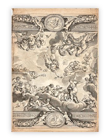 PIETRO DA CORTONA - L'Olimpo degli Dei, 1750 circa