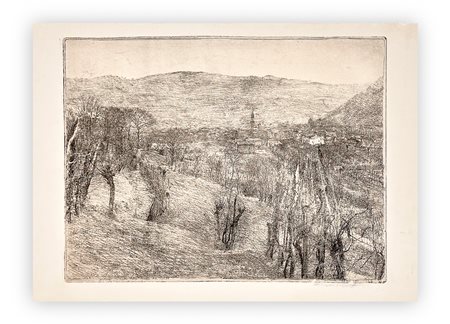 GIOVANNI BARBISAN (1914-1988) - Novena dalla Strada di San Baldo, 1964