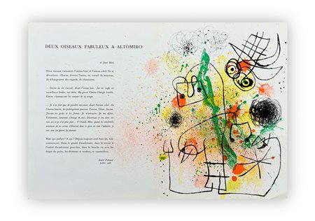 JOAN MIRÓ (1893-1983) - Senza Titolo (Woman and bird in torment), 1967