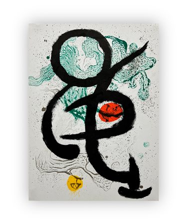 JOAN MIRÓ (1893-1983) - Senza Titolo (Dans barbare), 1963