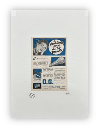 ANONIMO - Un nuovo rimedio per un vecchio tormento, 1954