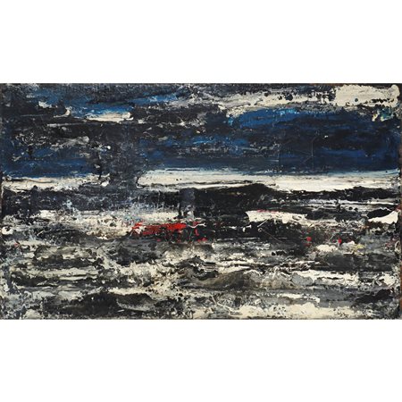 Domenico Girbino (Bronte 1935-Catania 2013)  - Composizione astratta, 1965