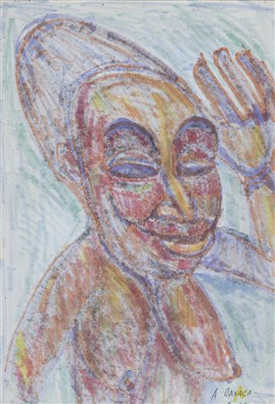 DISEGNO DONNA OLMECA DI ANTHONY QUINN, 1963