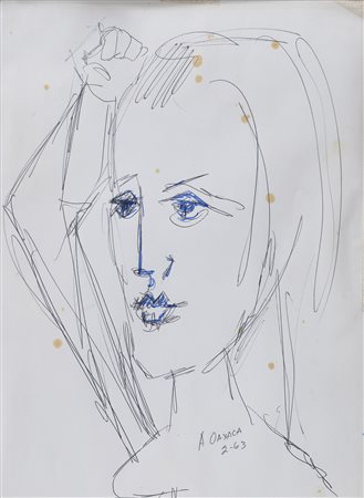 DISEGNO DONNA DI ANTHONY QUINN, 1963