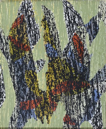 DIPINTO ASTRATTO DI LUIGI MONTANARINI, 1981