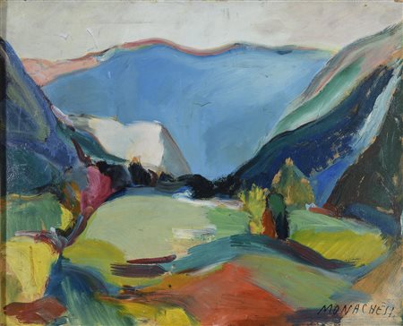 DIPINTO PAESAGGIO DI SANTE MONACHESI