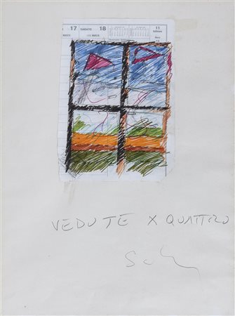 TECNICA MISTA DI MARIO SCHIFANO, ANNI '70