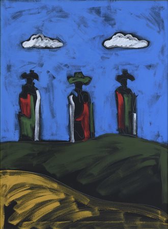 DIPINTO GUARDIANI DEL CASTELLO DI TANO FESTA