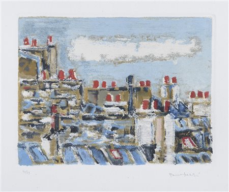 LITOGRAFIA PARIGI DI ORFEO TAMBURI