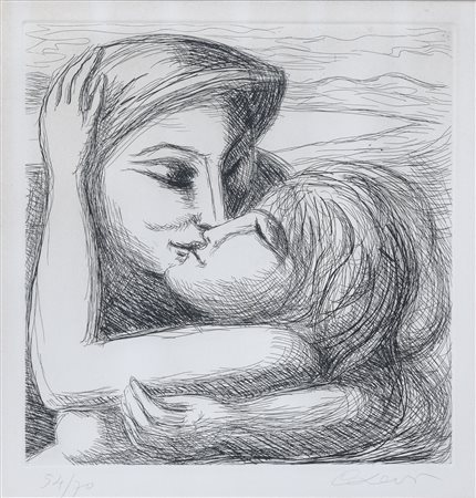 INCISIONE AMANTI DI CARLO LEVI