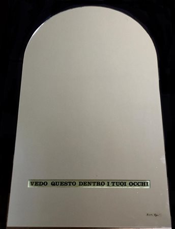 Emilio Isgrò “Vedo questo dentro i tuoi occhi ma questo non lo vedo”