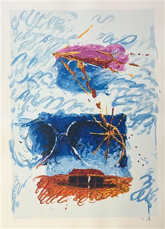 Mario Schifano "Impressione astratta" 1997