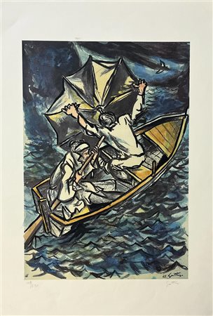 Renato Guttuso “La barca nella tempesta”