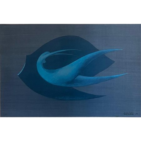 Eraldo Fozzer, Ondina (1974), olio su tela, cm 40x60