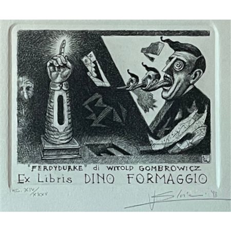 Dino Formaggio, Ex Libris “Elvieri Vladimiro”