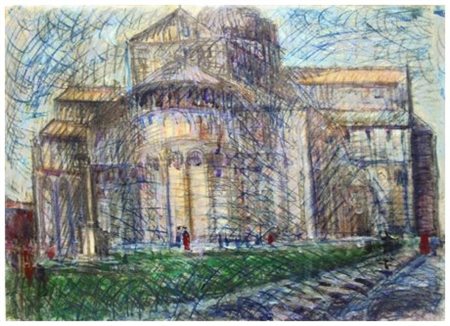 UMBERTO VITTORINI Barga 1890 – Milano 1979 Abside del Duomo T.m. su...