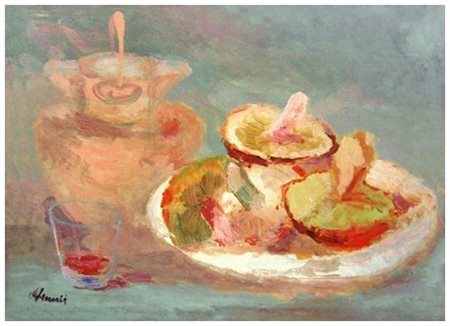 GUIDO GUIDI Livorno 1901 – 1998 Senza titolo Olio su tavola 35 x 50. Firma in...