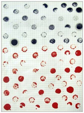 PAOLO MASI Firenze 1933 Senza titolo 1987 Olio su pagina di quaderno a...