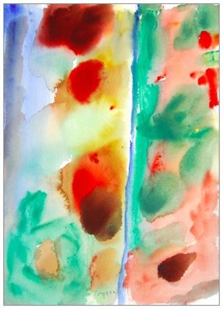 ANTONIO CORPORA Tunisi (Tunisia) 1909 – Roma 2004 Due tempi 2002 Acquerello...