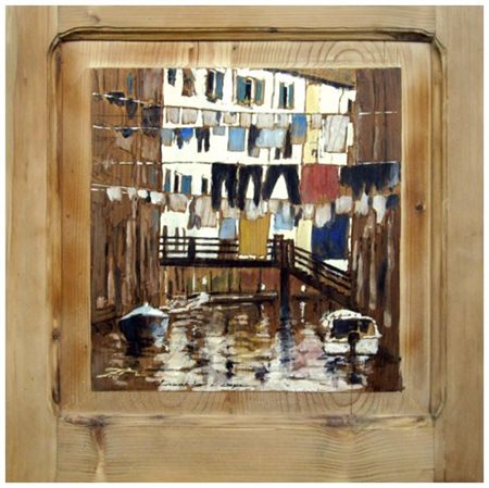 MASSIMO LOMI Livorno 1953 Tornando a casa (Venezia) 2010 Tempera su tavola 53...