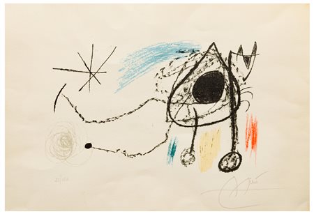 Joan Miró (1893 - 1983) 
Sobreteixims I Escultures N. 158, 1972
