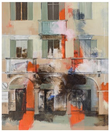 Franco Garin (1940 circa) 
I portici di piazza Martiri (recto); Architetture (verso)