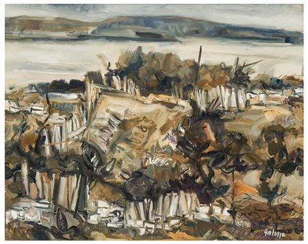 Riccardo Galuppo (1932 - 2014) 
Cespugli sul Piave