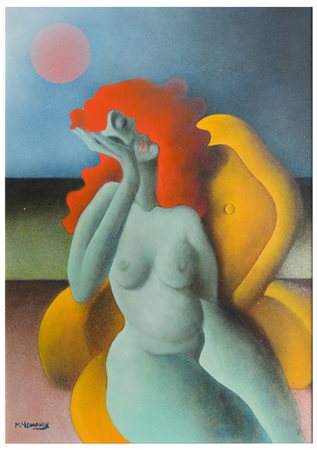 Mikail Ciomakov (1900 - 1999) 
Nudo di donna 
