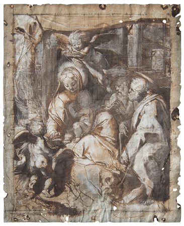 Federico Barocci (1535 - 1612) , ambito di
Sacra Famiglia