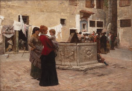 Noè Bordignon (1841 - 1920) 
Il mese di Maria a Venezia, 1884