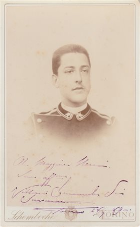 Vittorio Emanuele III di Savoia (Napoli 1869 - Alessandria d'Egitto 1947), Saluti dal Principe a un graduato