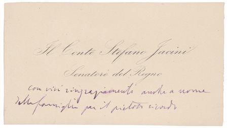 Stefano Jacini (Casalbuttano ed Uniti 1826 - Milano 1891), Senatore del Regno d'Italia