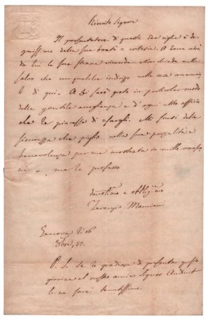 Terenzio Mamiani (Pesaro 1799 - Roma 1885), Ministro della Pubblica Istruzione del Regno d'Italia