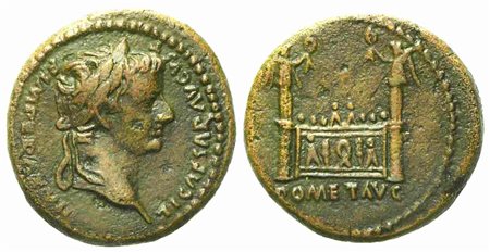 Tiberius Caesar, Semis struck under Augustus, Lugdunum, c. AD 12-14; Æ (g 4,55; mm 18)