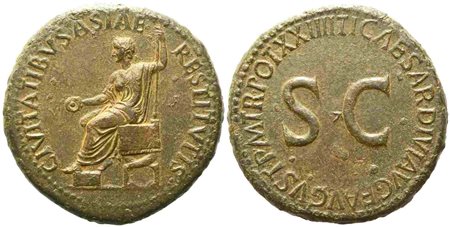 Tiberius (14-37), Sestertius, Rome, AD 22-23; Æ (g 27,25; mm 34)