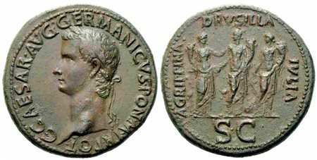 Gaius, called Caligula (37-41), Sestertius, Rome, c. AD 37-38; Æ (g 27,50; mm 34)