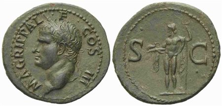 Agrippa, As struck under Gaius (Caligula), Rome, c. AD 37-41; Æ (g 11,76; mm 31)