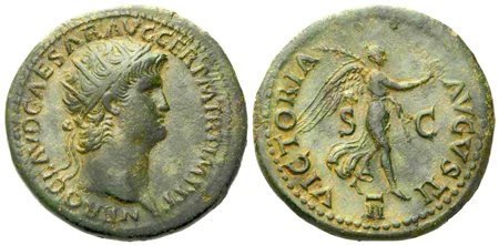 Nero (54-68), Dupondius, Rome, c. AD 64. Æ (g 11,75; mm 28,5)