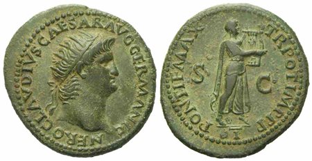 Nero (54-68), As, Rome, c. AD 64; Æ (g 7,75; mm 25)