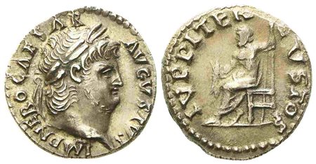 Nero (54-68), Denarius, Rome, AD 66-67; AR (g 3,52; mm 18 )