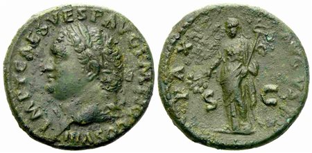 Titus (79-81), As, Rome, AD 80-81; Æ (g 11,05; mm 25)