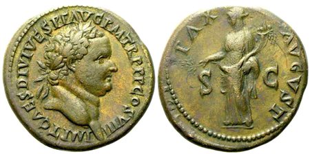 Titus (79-81), Sestertius, Eastern Mint (Thrace?), AD 80-81; Æ (g 26,05; mm 36)