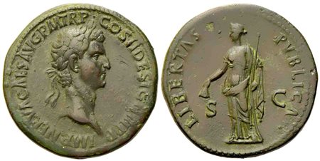 Nerva (96-98), Sestertius, Rome, AD 96; Æ (g 25,13; mm 34)