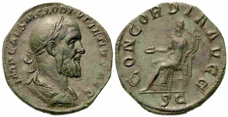 Pupienus (238), Sestertius, Rome, c. April - June AD 238; Æ (g 19,15; mm 30)