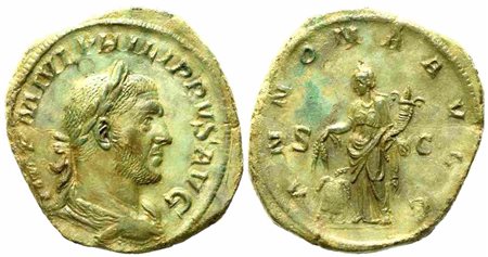Philip I (244-249), Sestertius, Rome, AD 244-249; Æ (g 20,66; mm 32)
