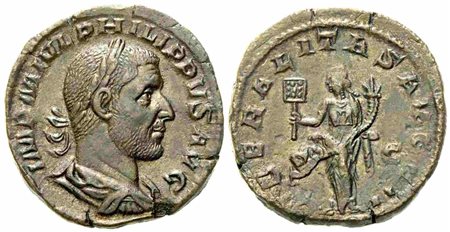 Philip I (244-249), Sestertius, Rome, AD 244-249; Æ (g 21,18; mm 28)