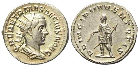 Herennius Etruscus Caesar, Antoninianus struck under Trajan Decius, Rome, AD 250-251; AR (g 4,70; mm 22)