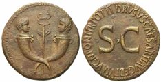 Drusus Minor, Sestertius struck under Tiberius, Rome, AD 22-23; Æ (g 26,94; mm 33,5)