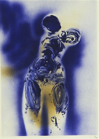 Yves Klein Anthropometrie, inizio anni sessanta litografia cm 78x55 Tiratura 89/200...
